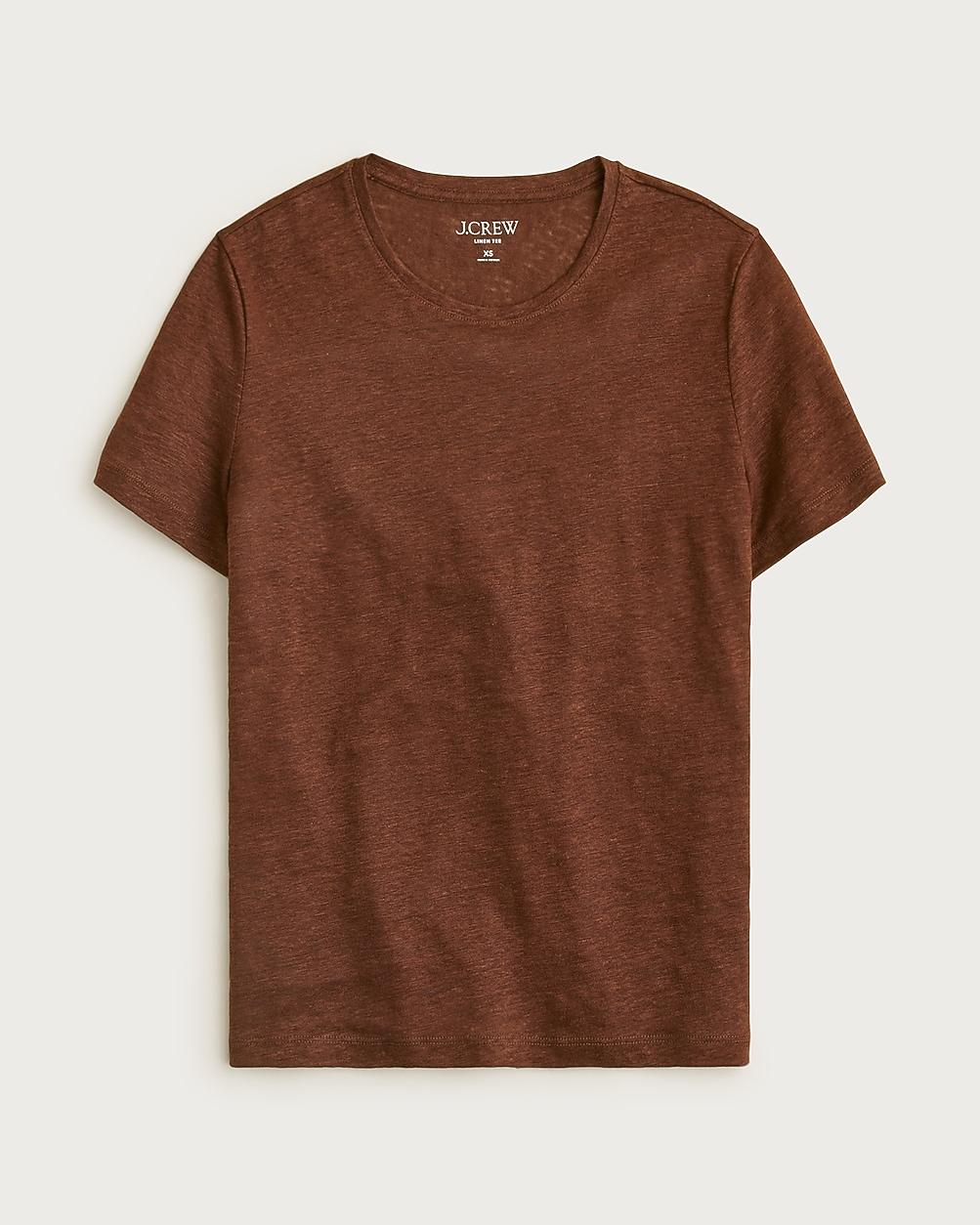 New relaxed linen T-shirt by J.CREW