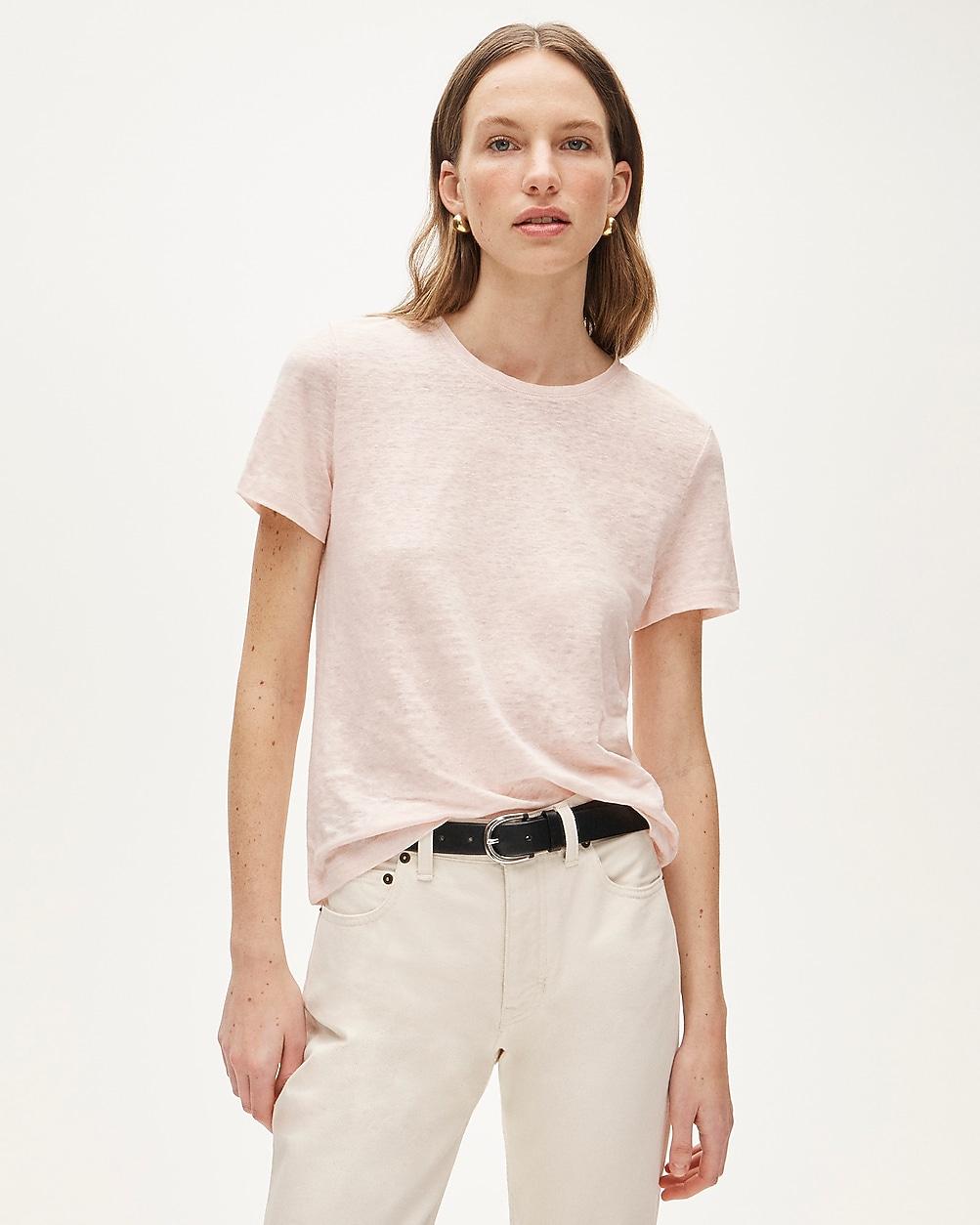 New relaxed linen T-shirt by J.CREW