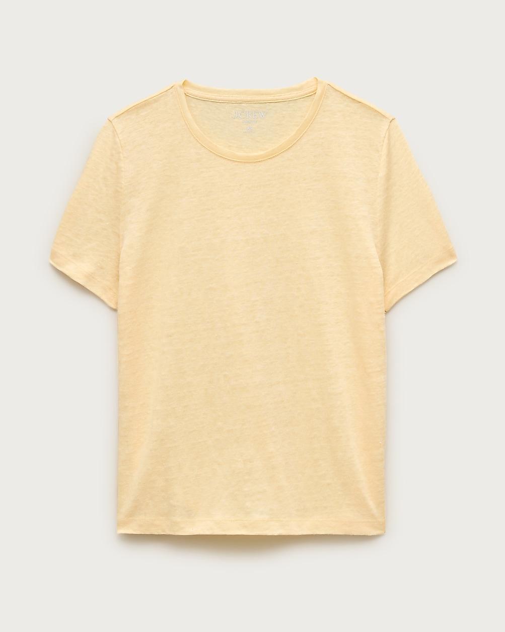 New relaxed linen T-shirt by J.CREW