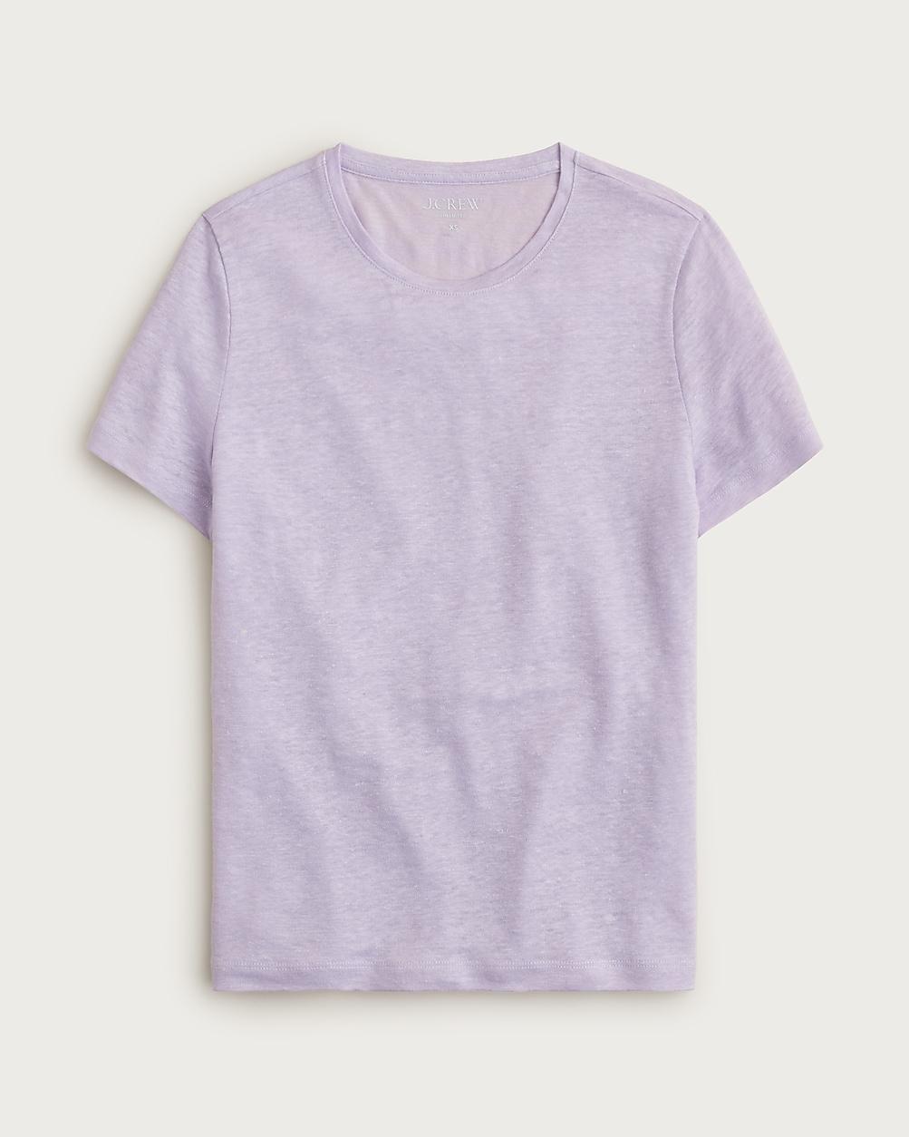 New relaxed linen T-shirt by J.CREW