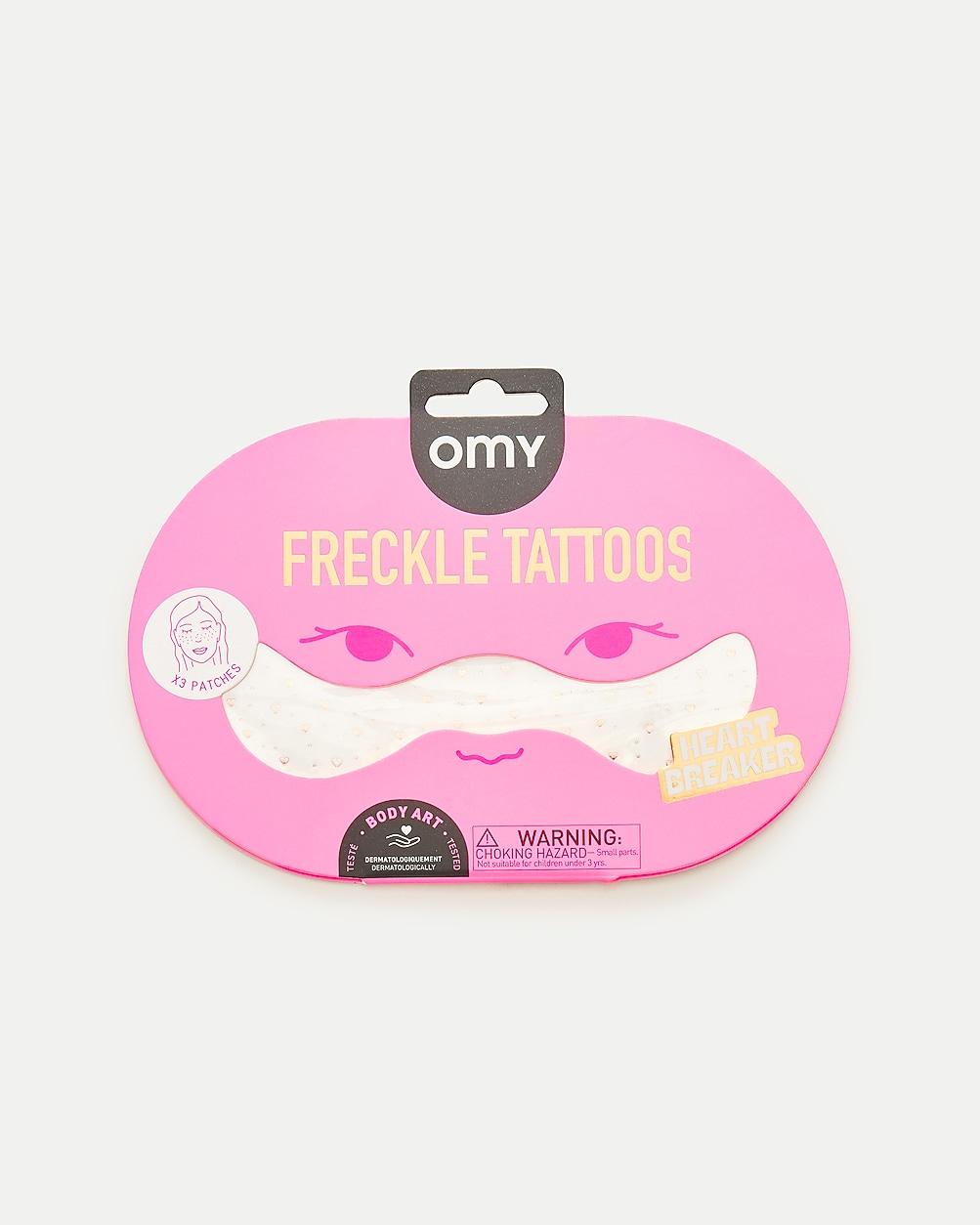 OMY temporary freckle tattoos three-pack by J.CREW