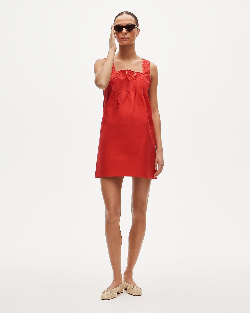 Ondine mini dress in double cotton poplin by J.CREW