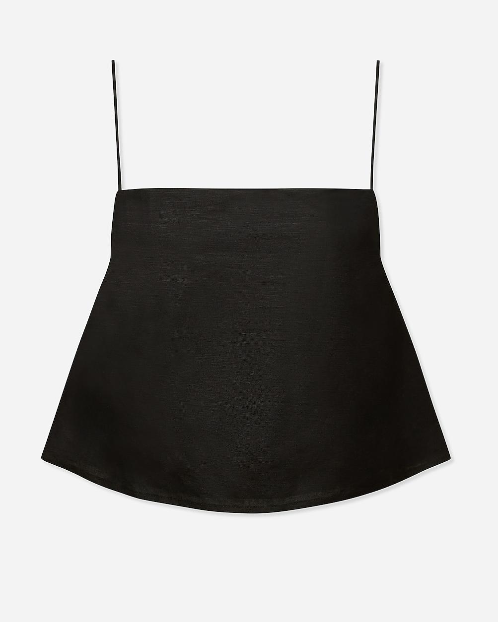 Onia air linen-blend squareneck tank top by J.CREW