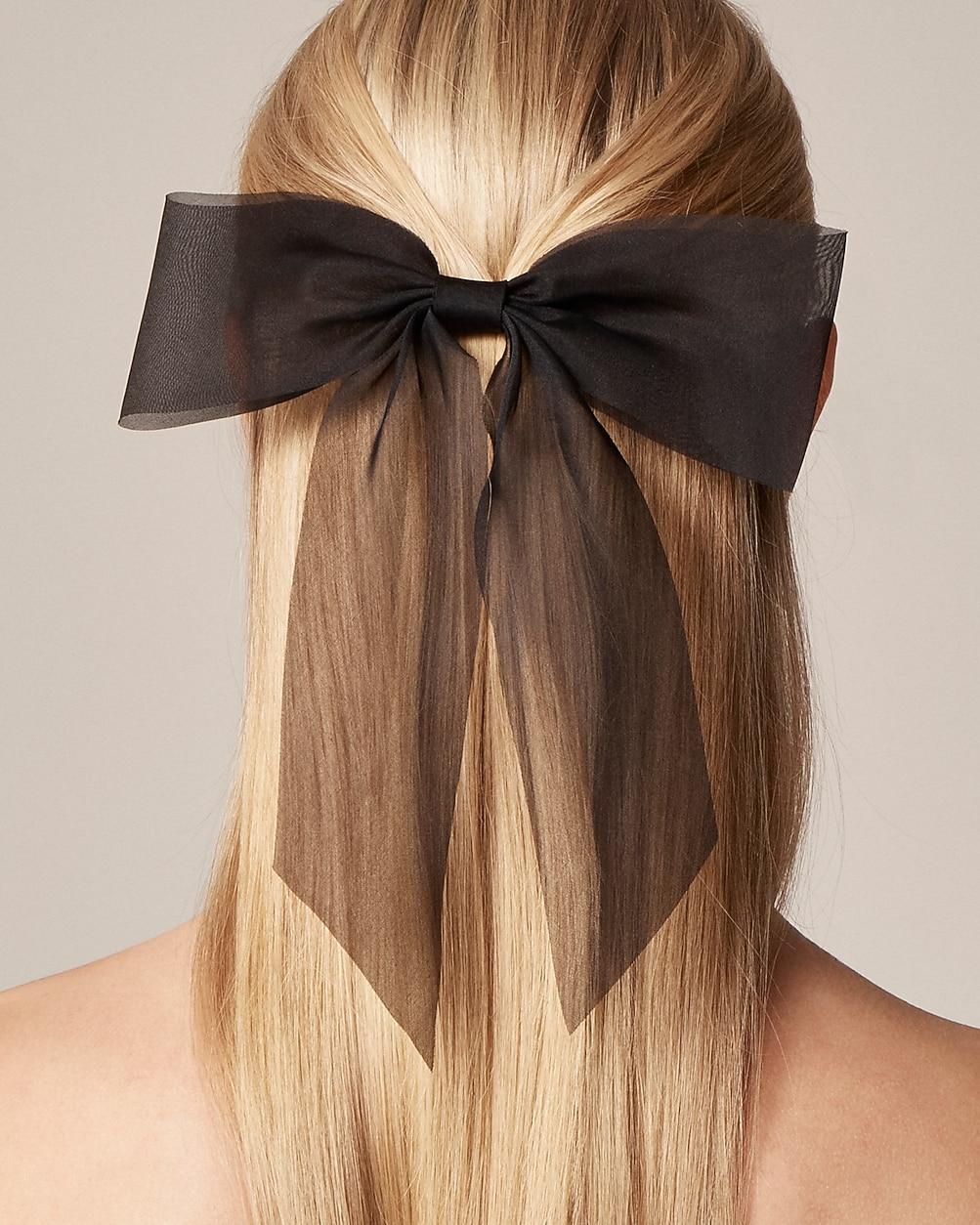 Organza bow hair clip by J.CREW