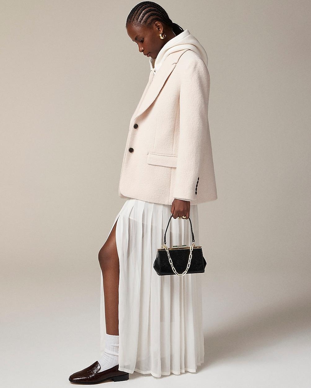 Oversized blazer-jacket in boiled wool by J.CREW