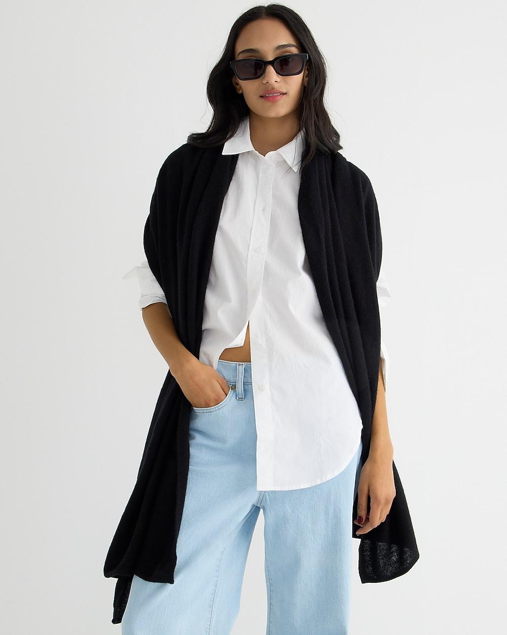 Oversized cashmere wrap by J.CREW