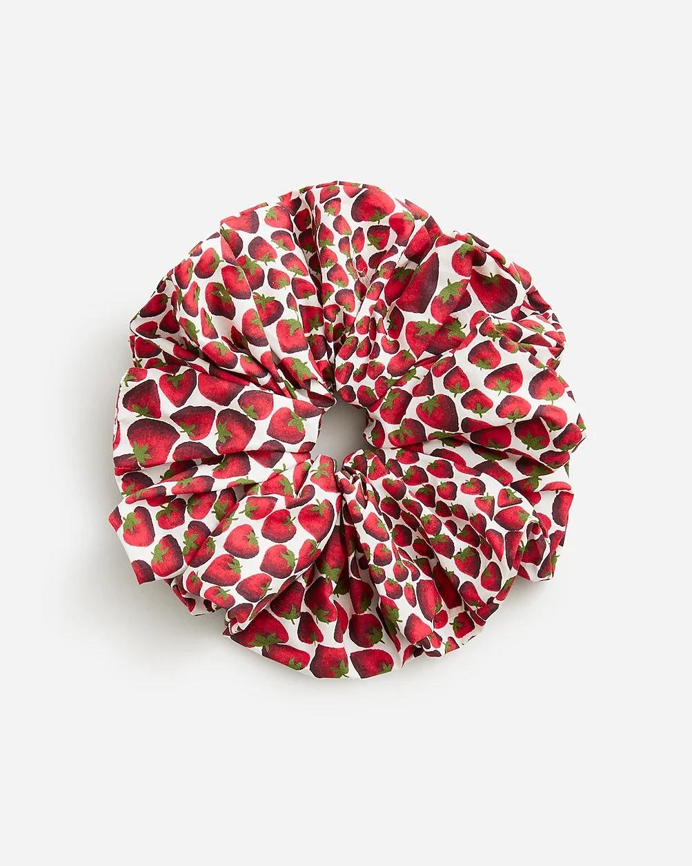 Oversized printed scrunchie by J.CREW