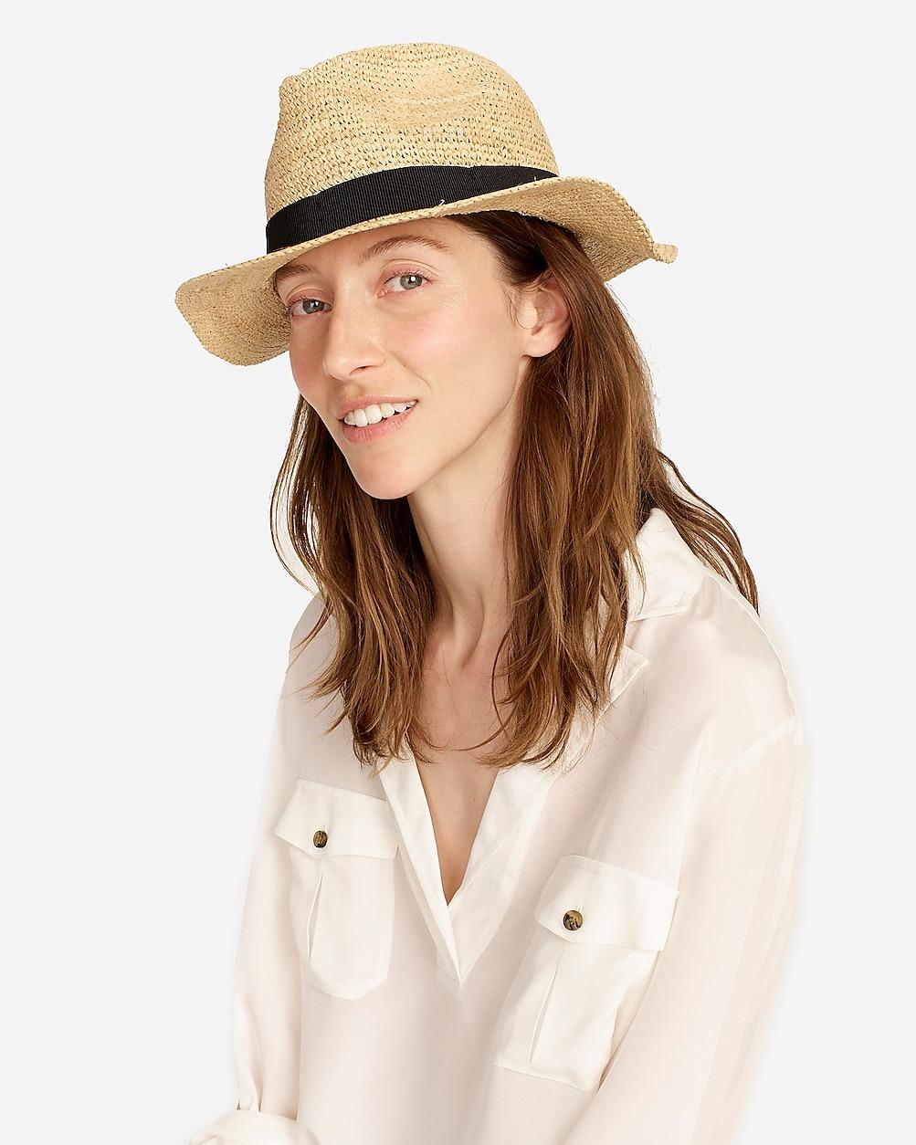 Packable straw hat by J.CREW