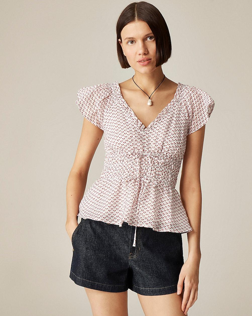 Palermo top in ramie by J.CREW