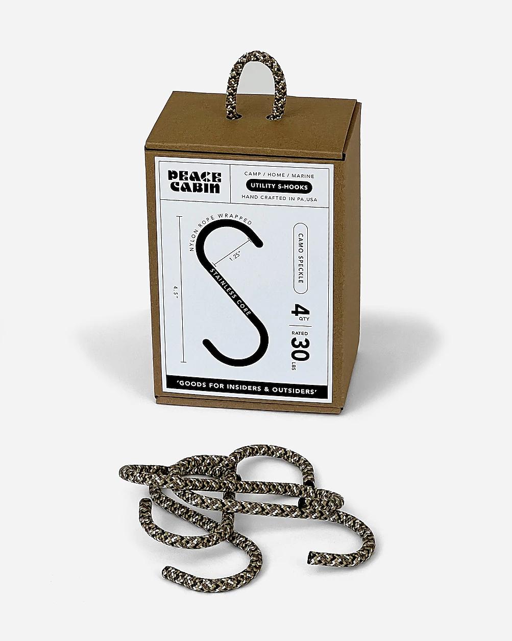 Peace Cabin rope S-hooks by J.CREW