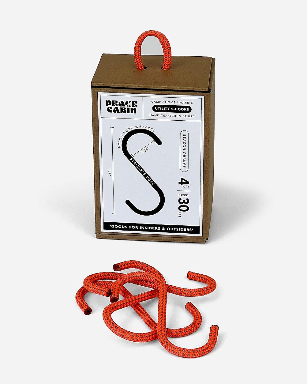 Peace Cabin rope S-hooks by J.CREW