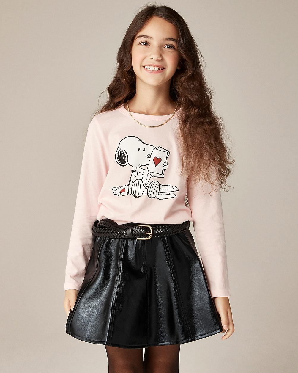 PeanutsÂ® X Crewcuts kids' Valentine's graphic T-shirt with embroidery by J.CREW