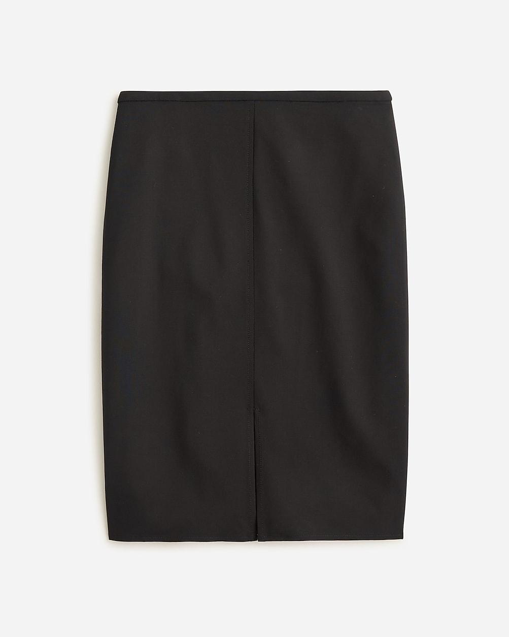 Pencil knee-length skirt in Italian bi-stretch wool blend by J.CREW