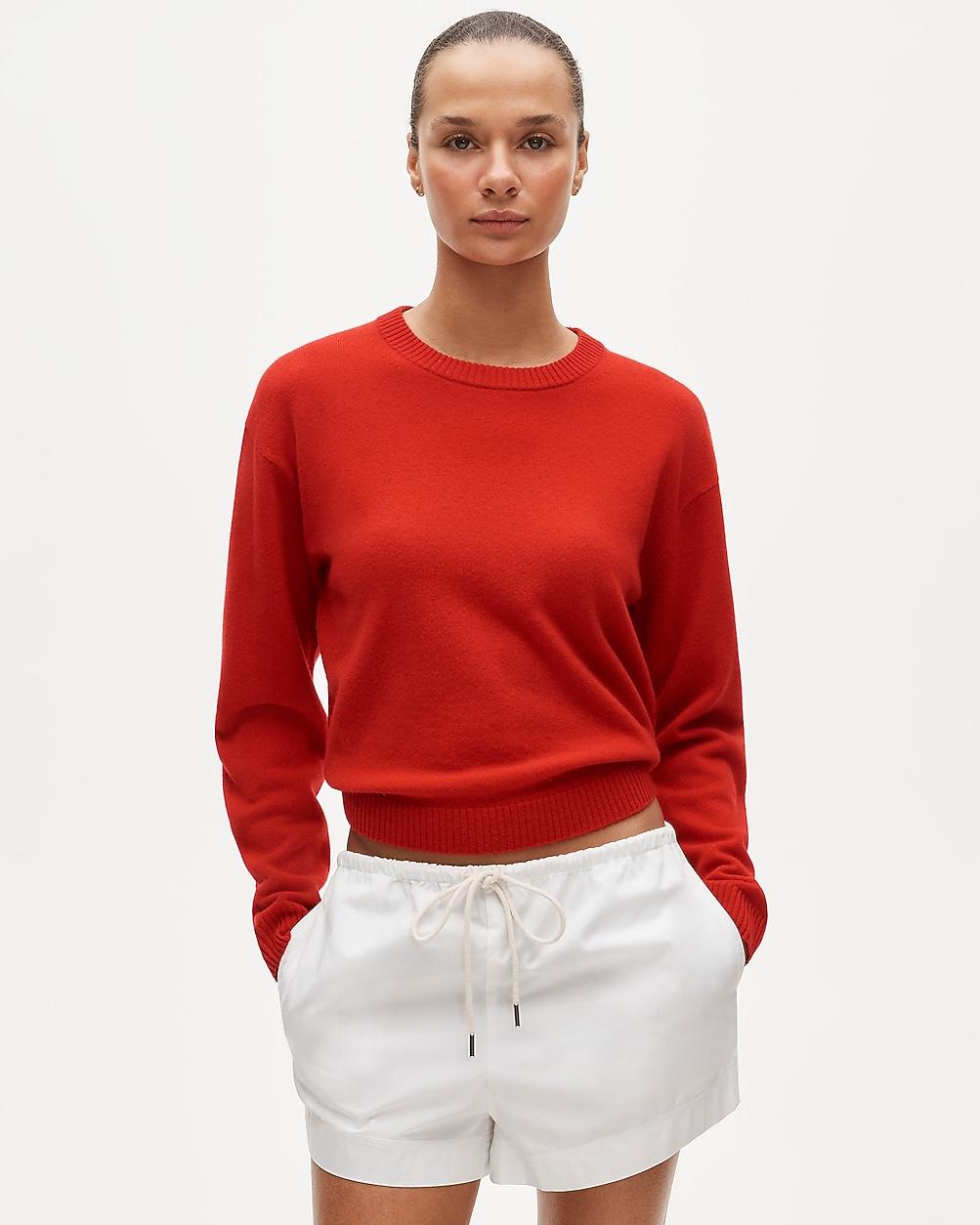 Perfect cashmere crewneck by J.CREW