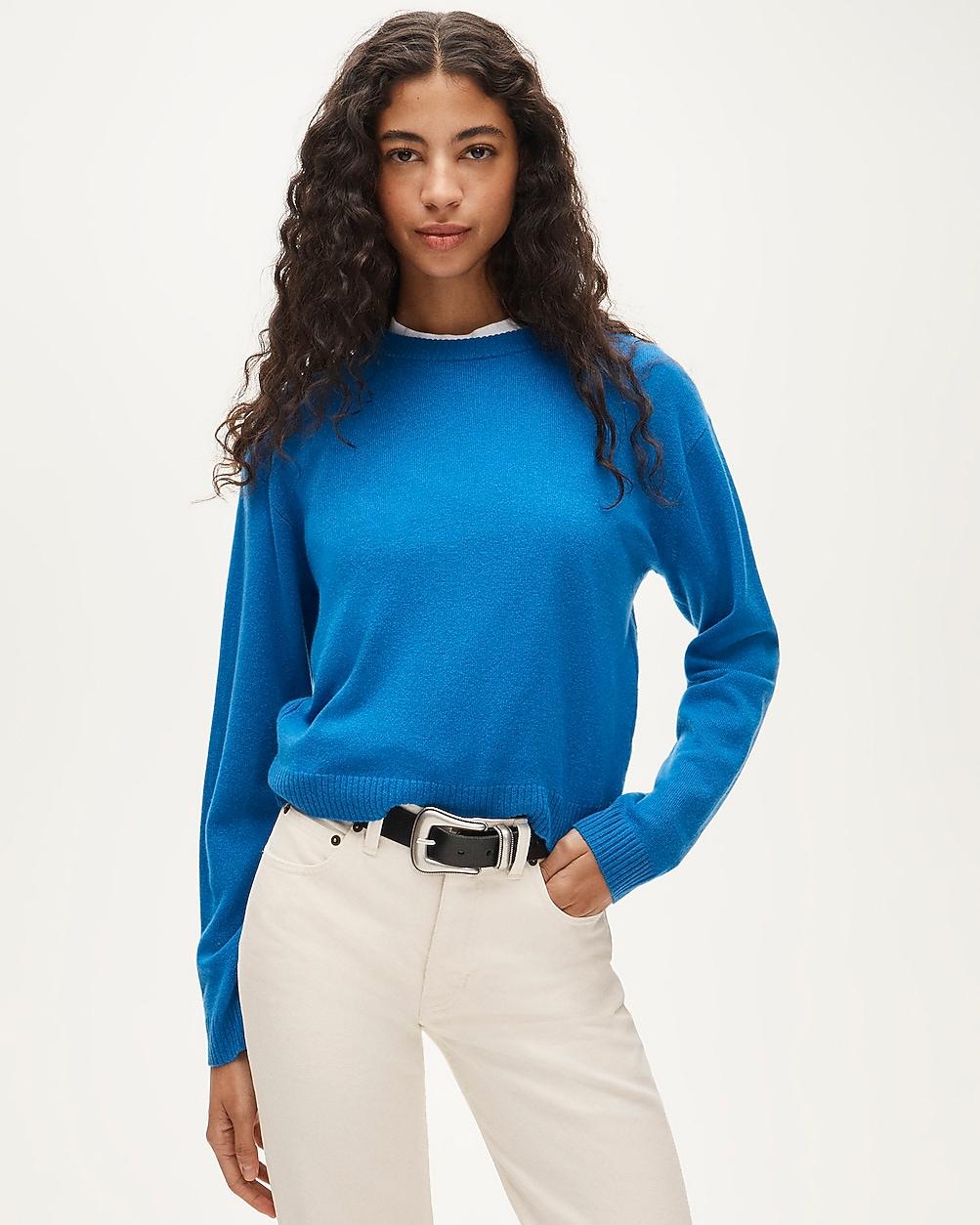 Perfect cashmere crewneck by J.CREW