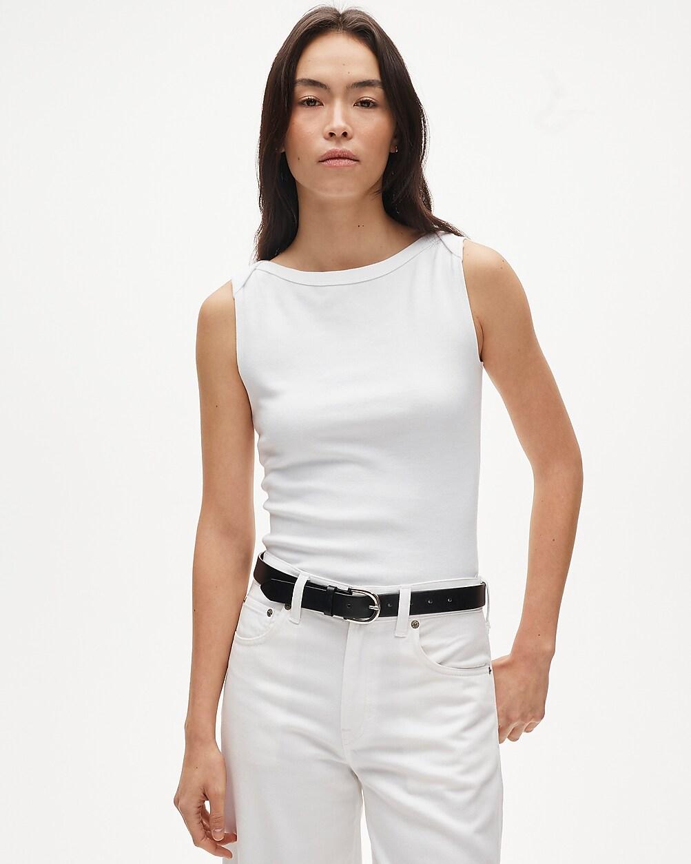 Perfect-fit boatneck tank top by J.CREW