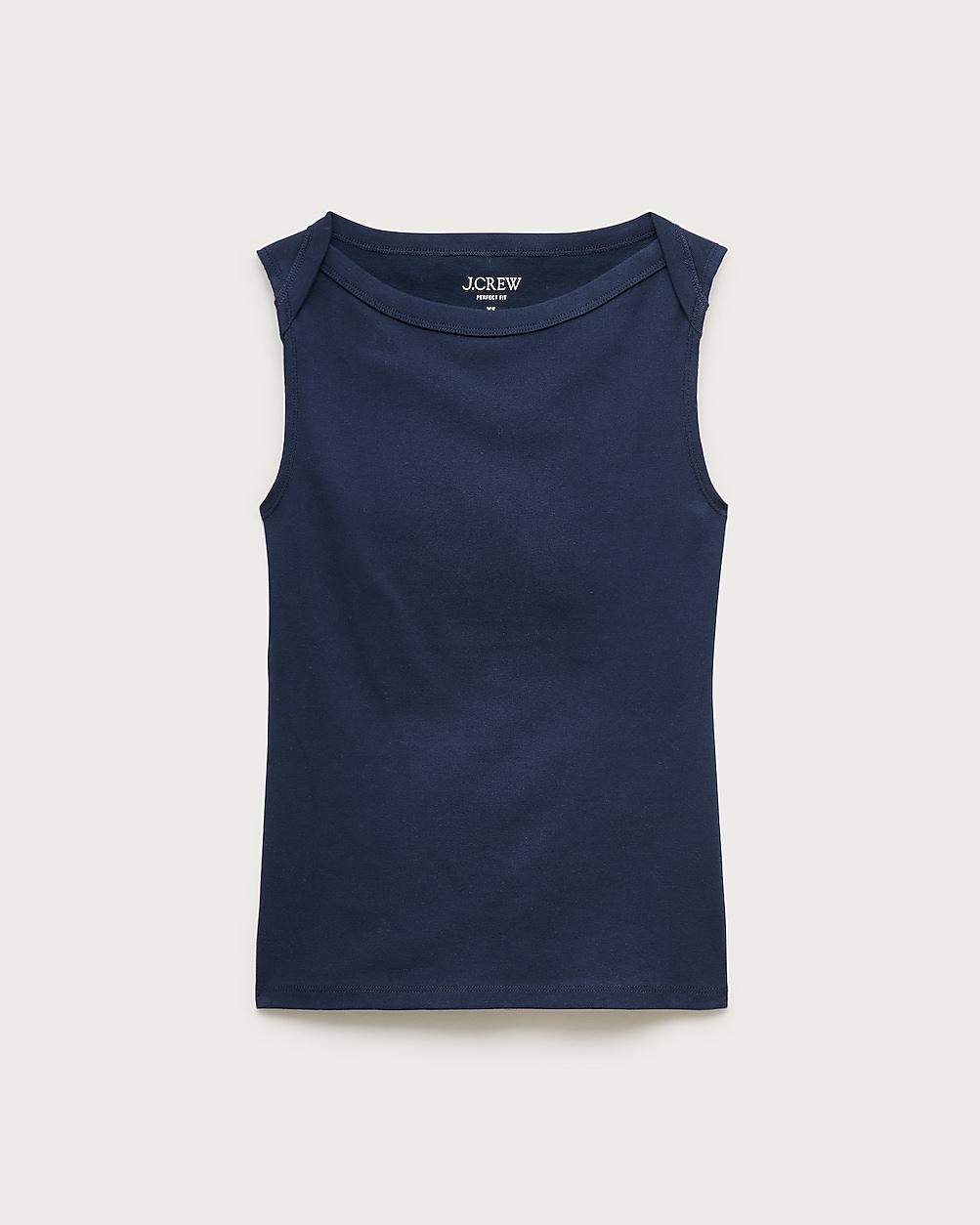 Perfect-fit boatneck tank top by J.CREW