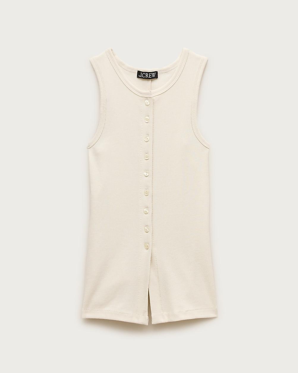 Perfect rib button-up shell top by J.CREW Perfect rib button-up shell top by J.CREW