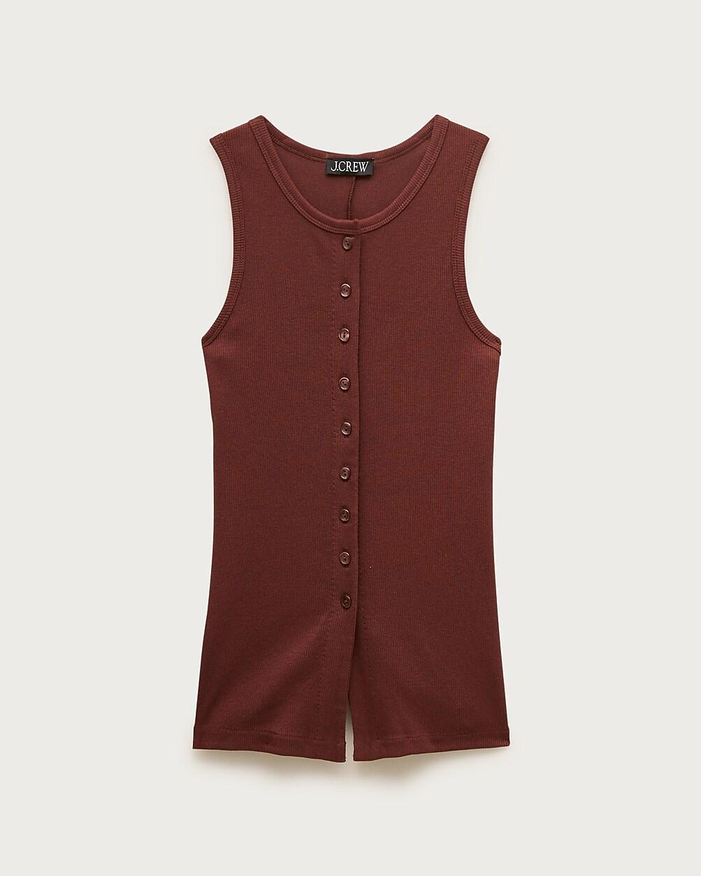 Perfect rib button-up shell top by J.CREW Perfect rib button-up shell top by J.CREW