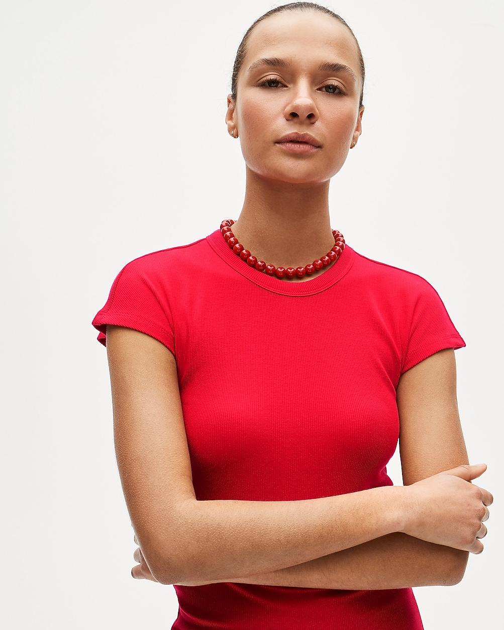 Perfect rib dolman-sleeve T-shirt by J.CREW
