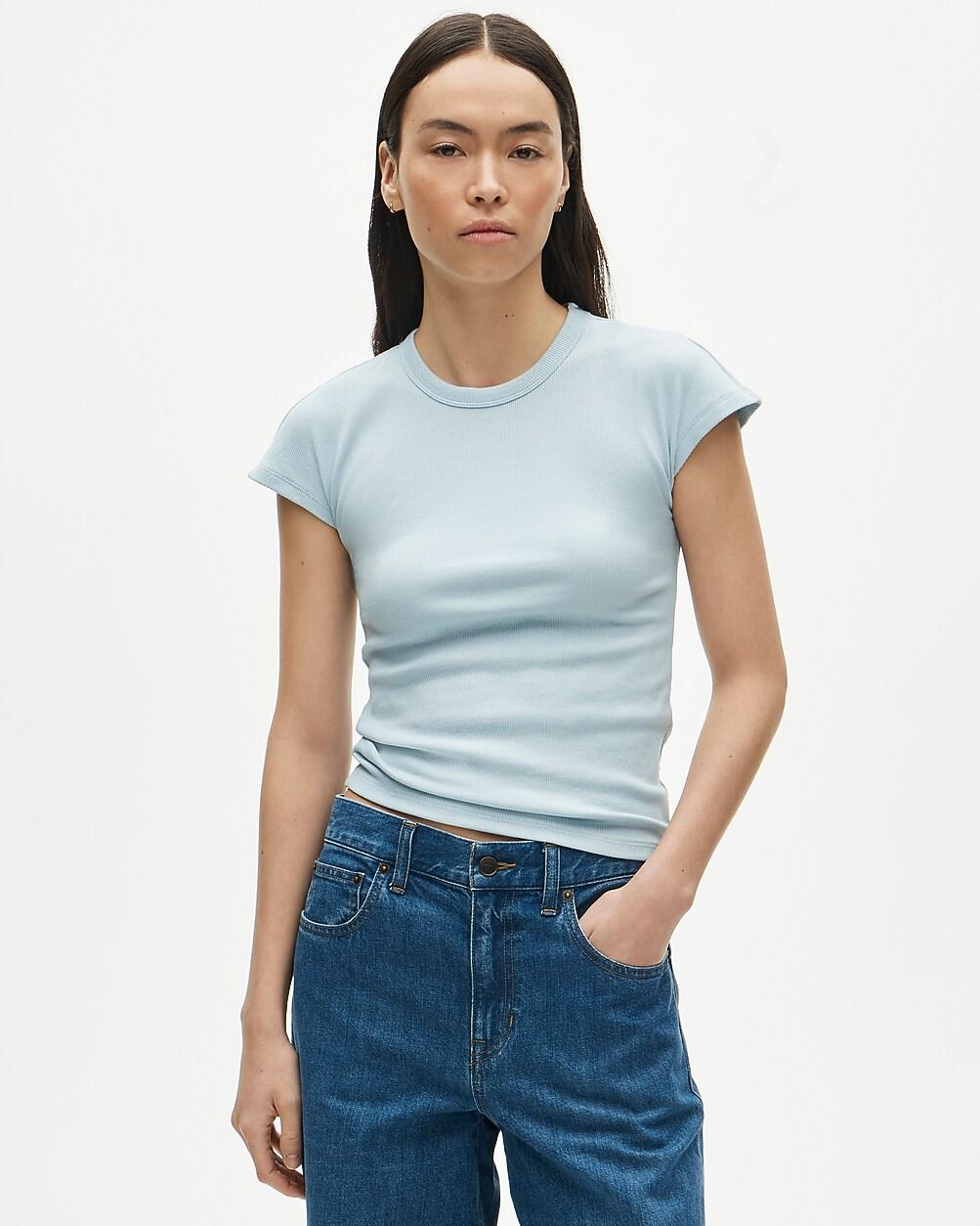 Perfect rib dolman-sleeve T-shirt by J.CREW