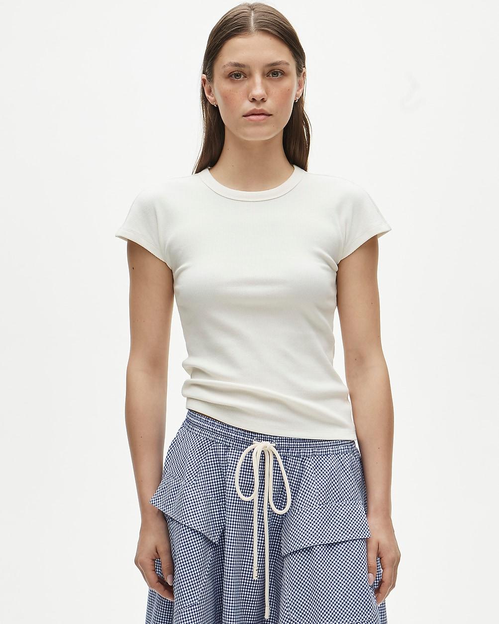 Perfect rib dolman-sleeve T-shirt by J.CREW