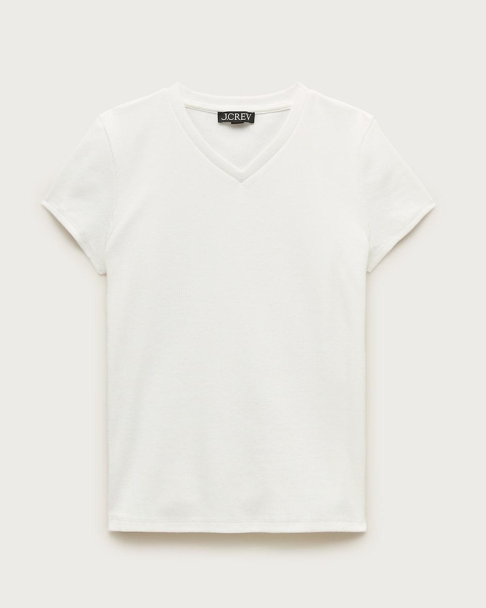 Perfect rib high V-neck T-shirt by J.CREW
