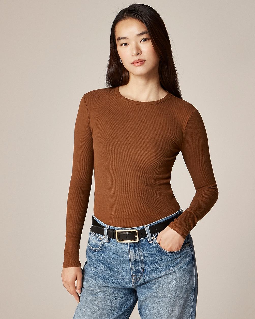 Perfect rib long-sleeve T-shirt by J.CREW
