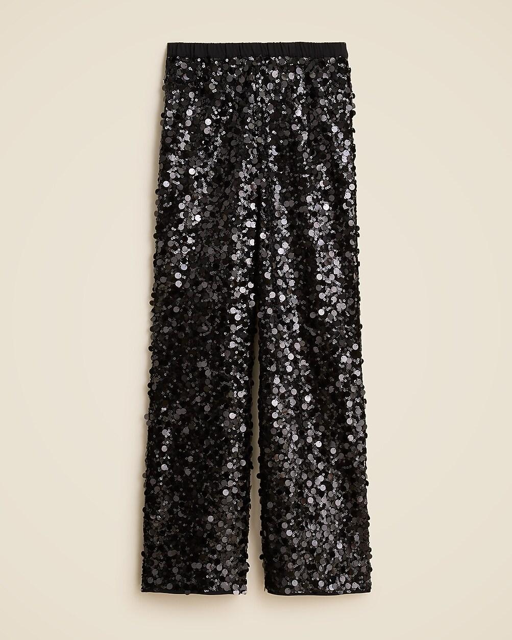 Petite Collection Cosmo pant with sequins by J.CREW Petite Collection Cosmo pant with sequins by J.CREW