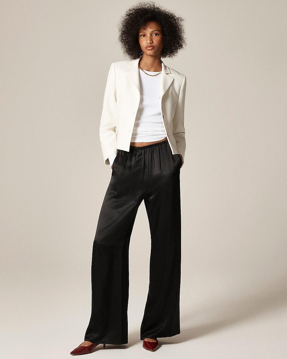 Petite Cosmo pant in luster charmeuse by J.CREW
