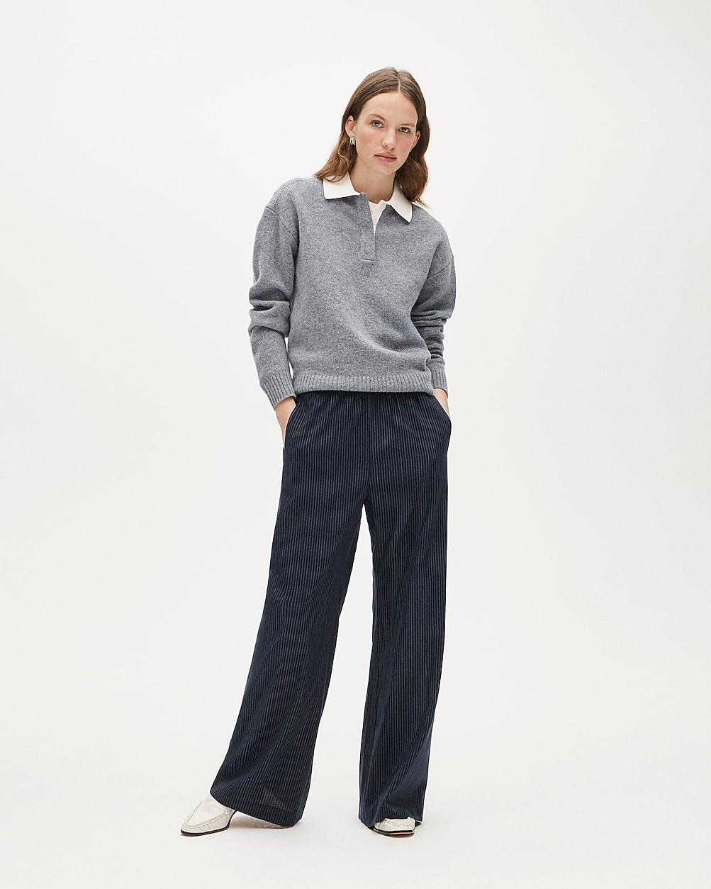 Petite Cosmo pant in pinstriped Italian studio wool by J.CREW