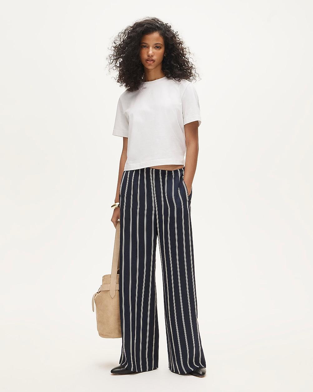 Petite Cosmo pant in stripe by J.CREW
