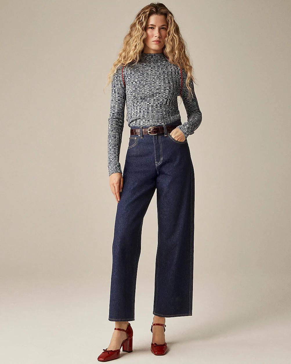 Petite Everyday wide-leg ankle jean in rigid by J.CREW