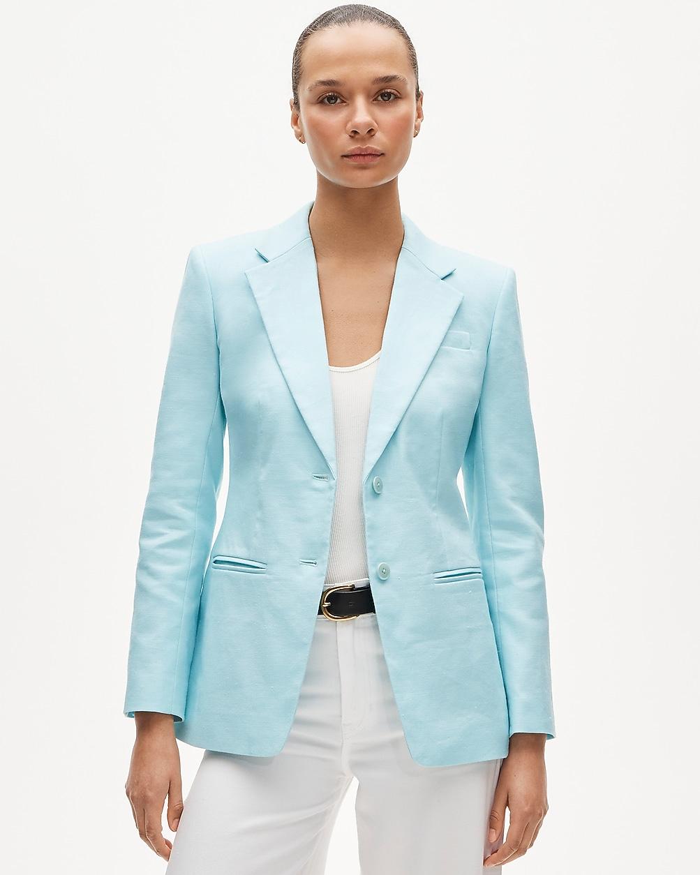Petite Margeaux blazer in stretch linen blend by J.CREW