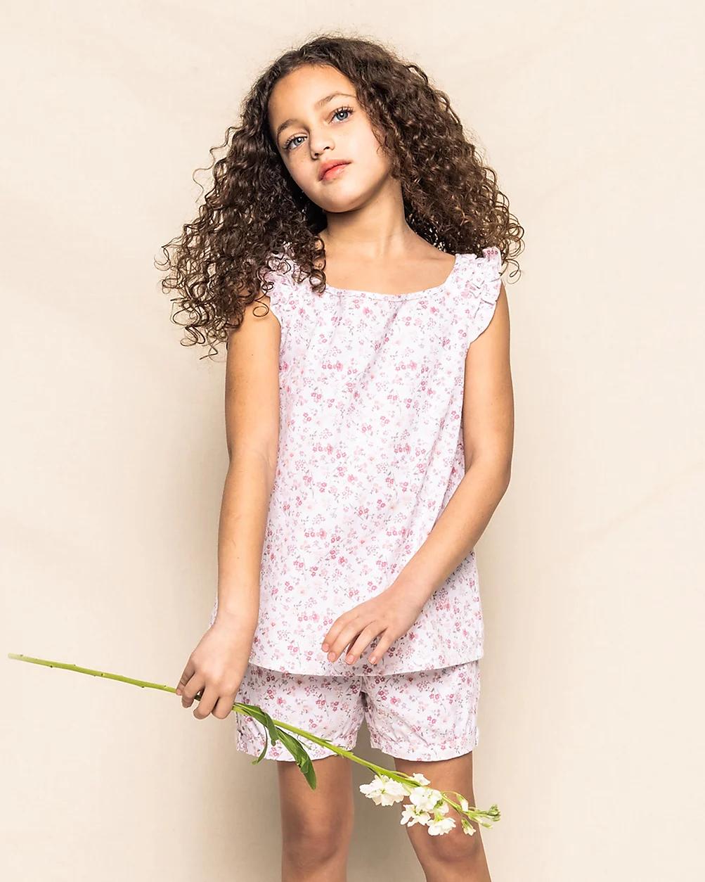 Petite Plume™ girls' Fleur d'Azur Amelie short set by J.CREW