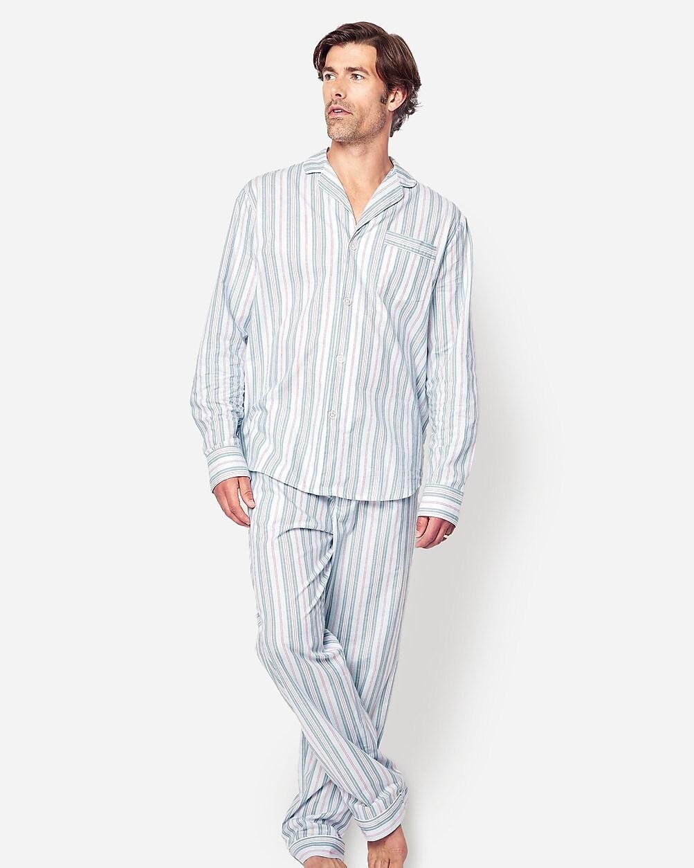 Petite Plume™ men's pajama set in vintage french stripe by J.CREW
