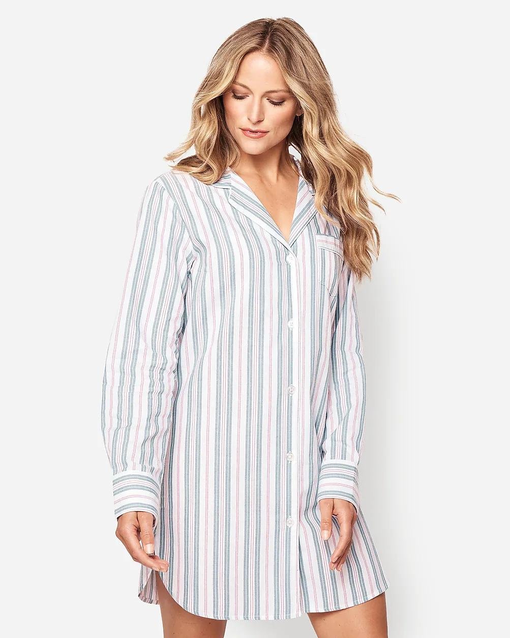 Petite Plume™ women's nightshirt in vintage french stripe by J.CREW
