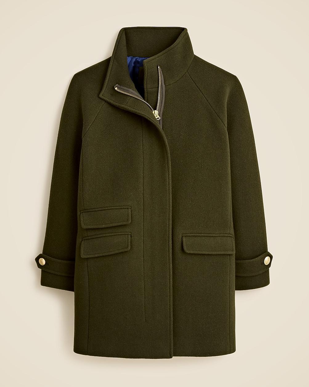 Petite Toscana coat in Italian stadium-cloth wool blend by J.CREW