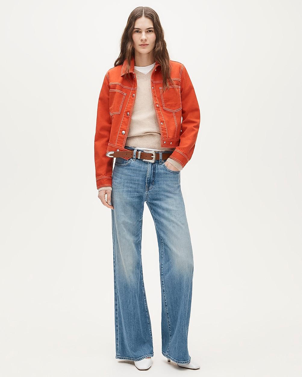 Petite denim trouser jean by J.CREW