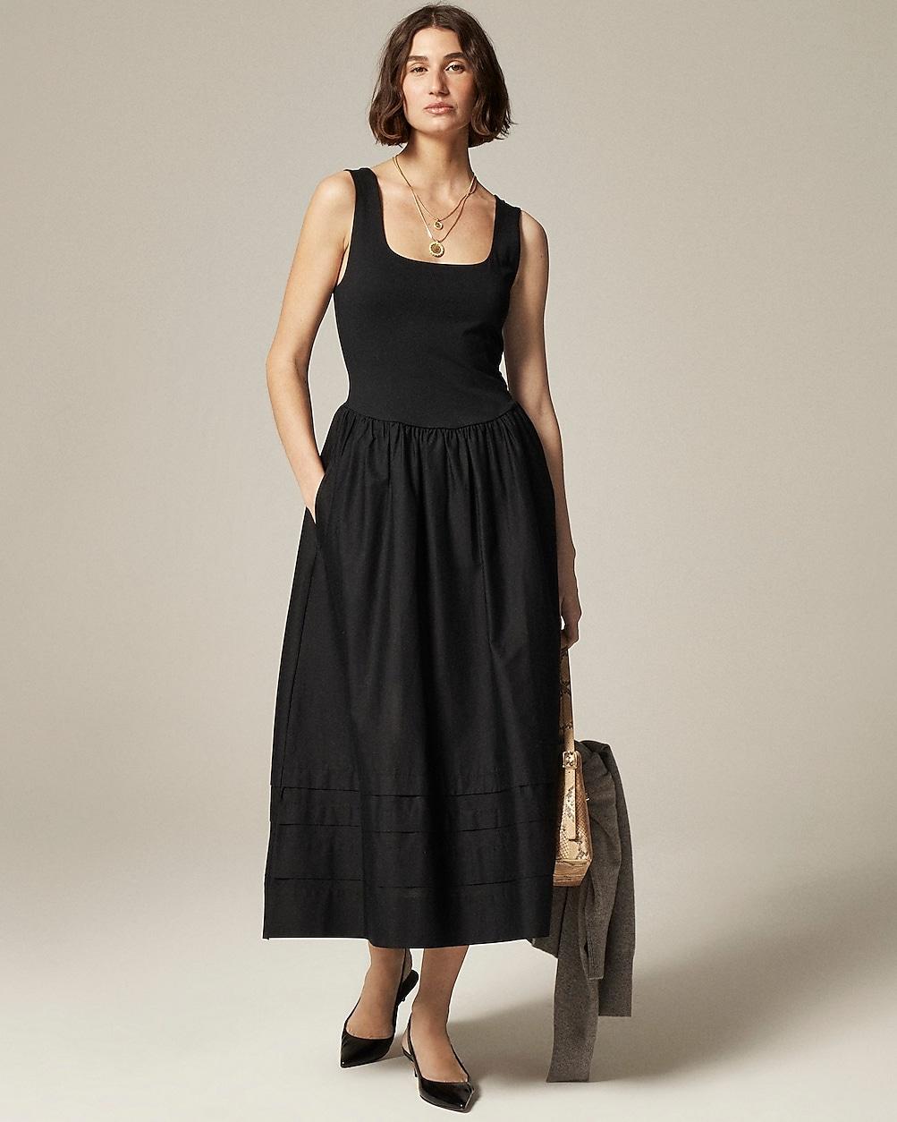 Petite drop-waist mixy dress by J.CREW