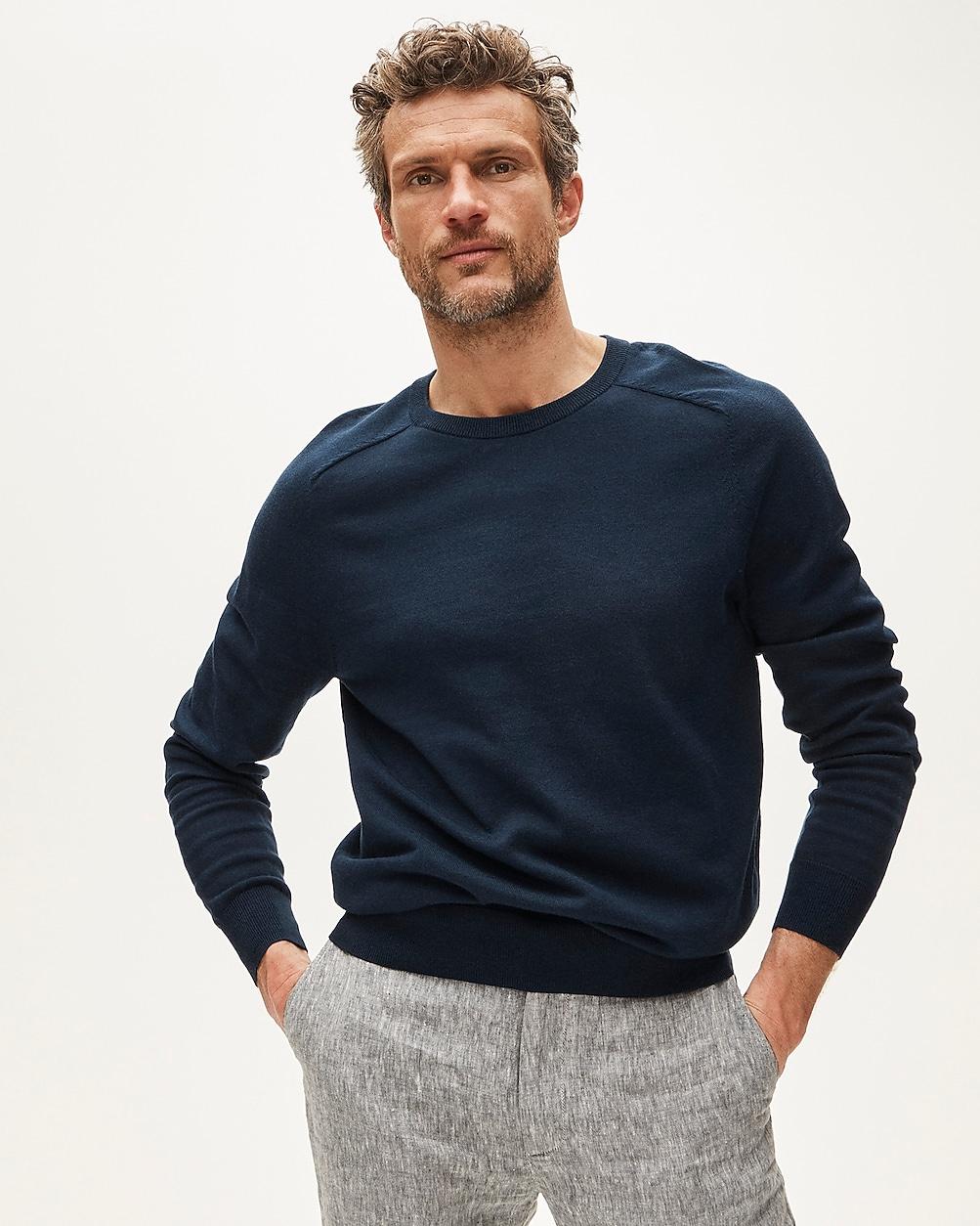 Pima cotton crewneck sweater by J.CREW