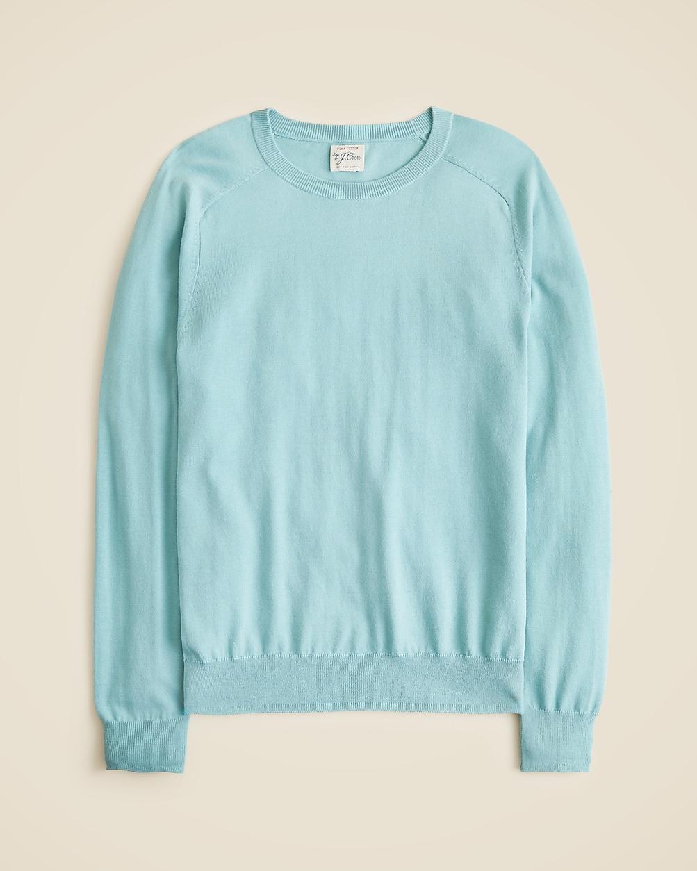 Pima cotton crewneck sweater by J.CREW