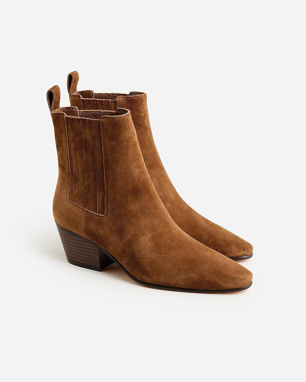 Piper ankle boots in suede by J.CREW