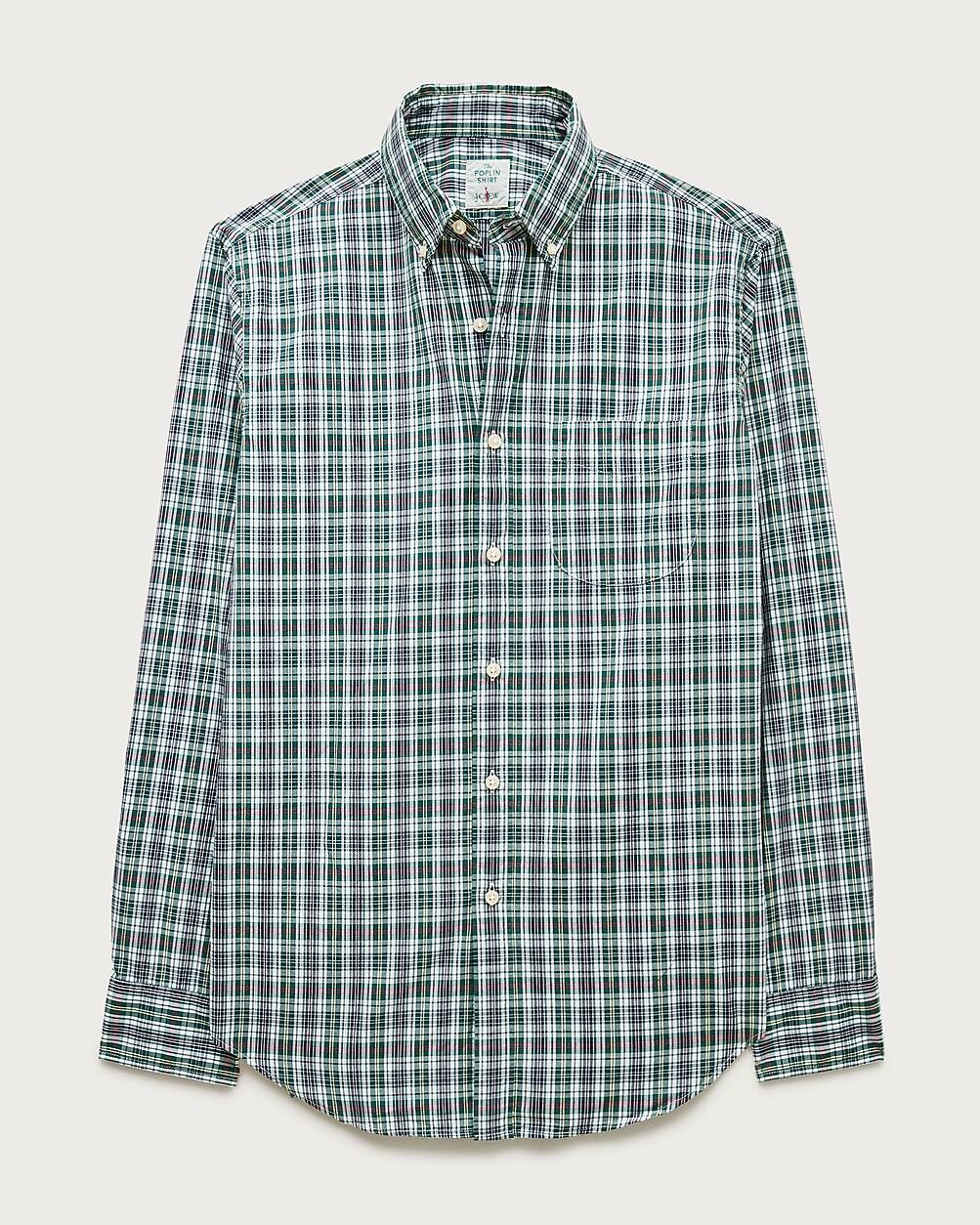 Poplin shirt with button-down collar by J.CREW