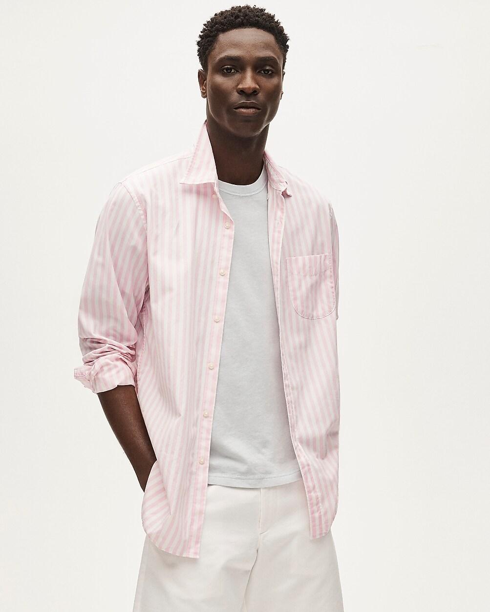 Poplin shirt with button-down collar by J.CREW