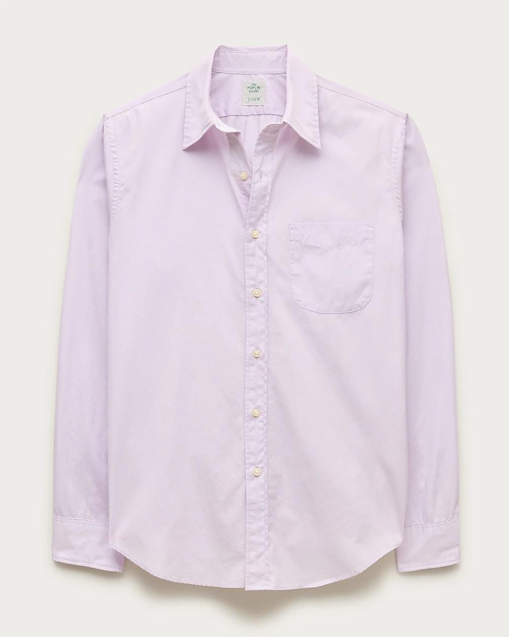 Poplin shirt with point collar by J.CREW