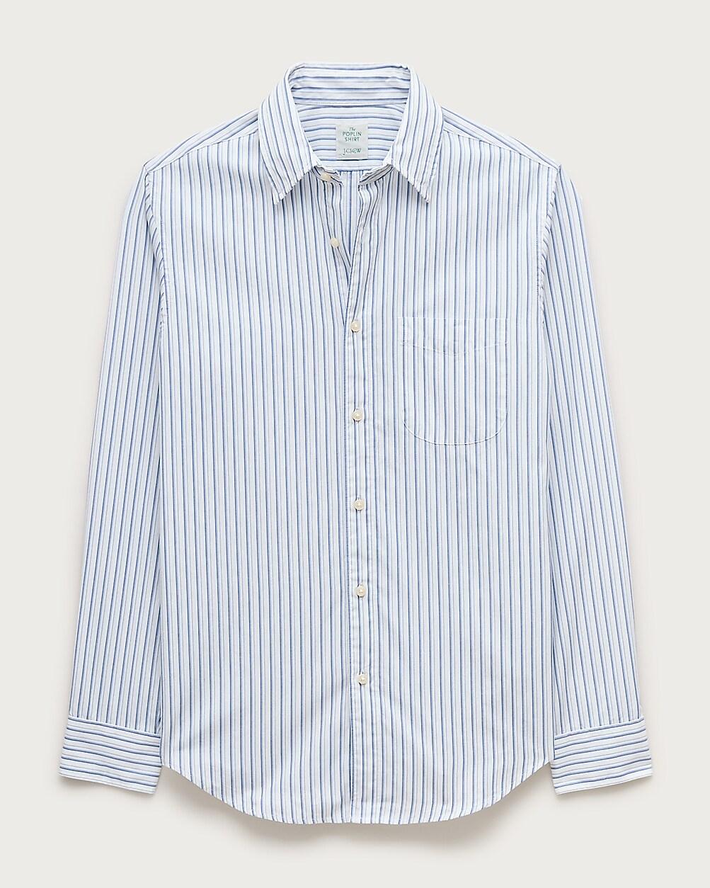 Poplin shirt with point collar by J.CREW