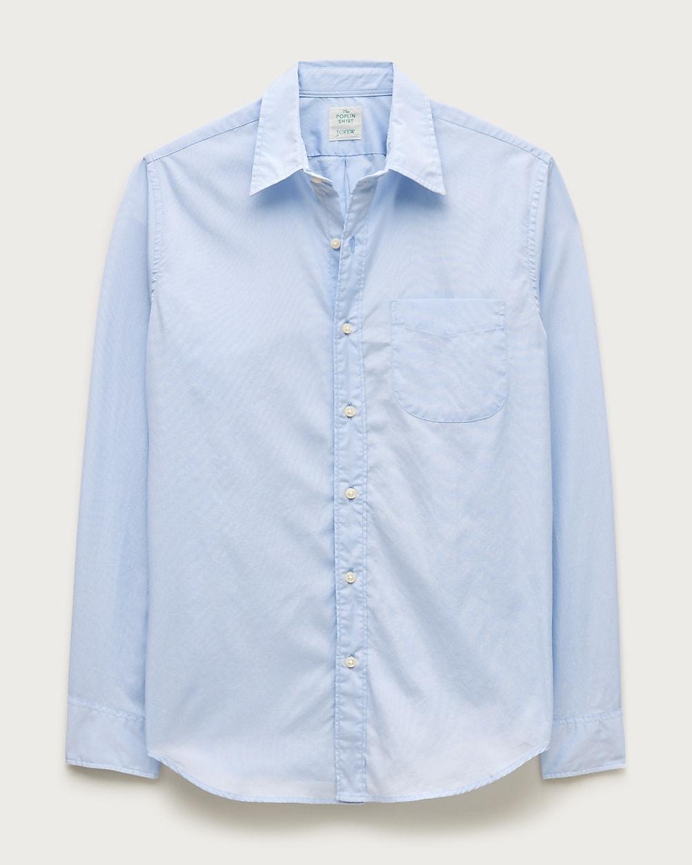 Poplin shirt with point collar by J.CREW