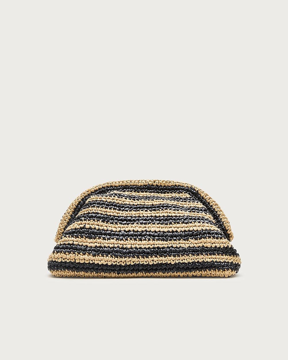 Portofino handknotted clutch in stripe by J.CREW