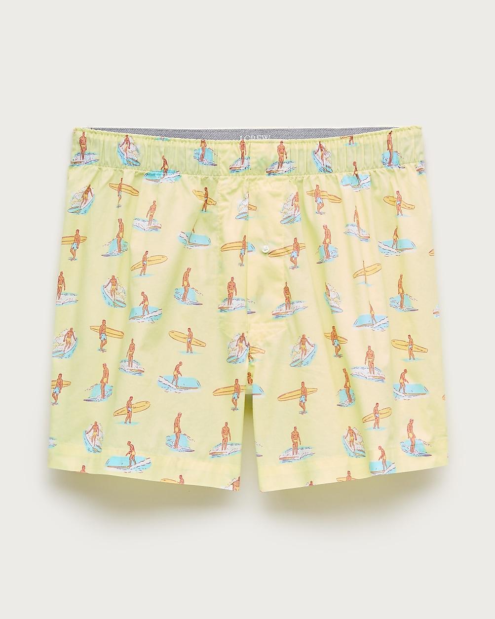 Printed boxers in cotton by J.CREW